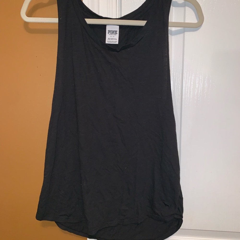 Victoria’s Secret PINK loose black tank top